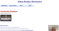 Desktop Screenshot of johandemkesharmonica.nl